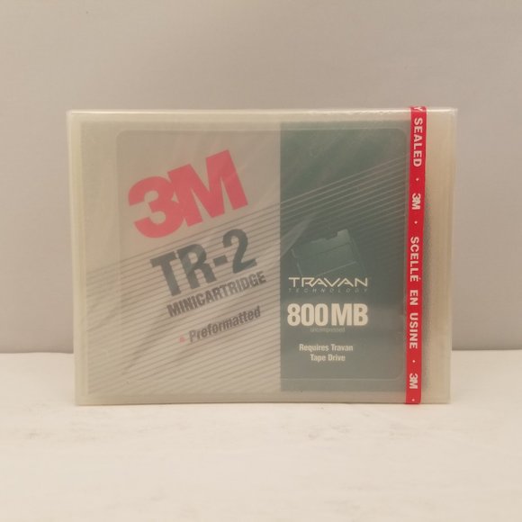 3M Travan TR-2 Minicartridge  800MB  Preformatted Backup Tape Sealed - Picture 1 of 5